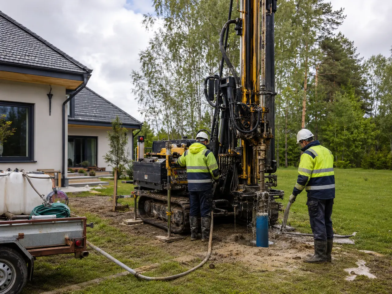 Vandens gręžinio įrengimo darbai objekte